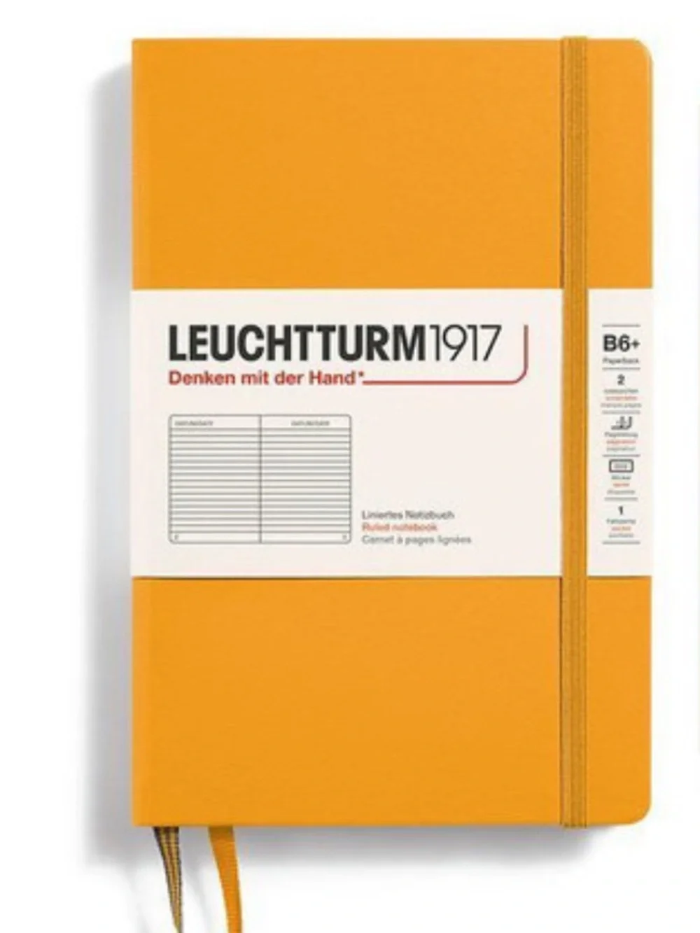 NWT “LEUCHTTURM1917” B+ in Rising Sun Orange.🍊 Hardcover Ruled Notebook